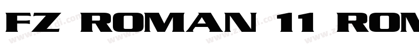 FZ ROMAN 11 ROMAN11字体转换